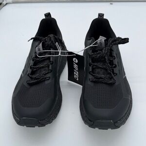 Hi-Tec Mens Black Asphalt Trail Running Shoes Sneakers 1930429 Size 10 NEW